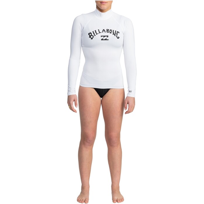 2024 Billabong Womens Tropic Surf Long Sleeve Rash Vest EBJWR03020 - White